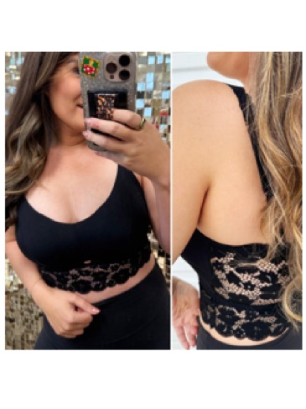 JadyK Black Bralette Vera Small/Medium